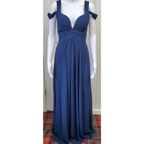 Lulu's Gown Maxi Floor Length Dress Holiday Formal Prom Wedding Bridesmaid Party - Picture 2 of 16